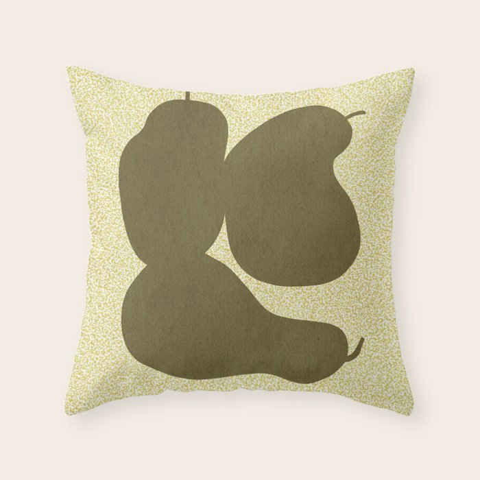 Minimal Pears 01 Throw Pillow Gallery Image 6