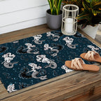 Pearla the Mermaid Riding on a Seahorse Outdoor Rug Gallery Image 2