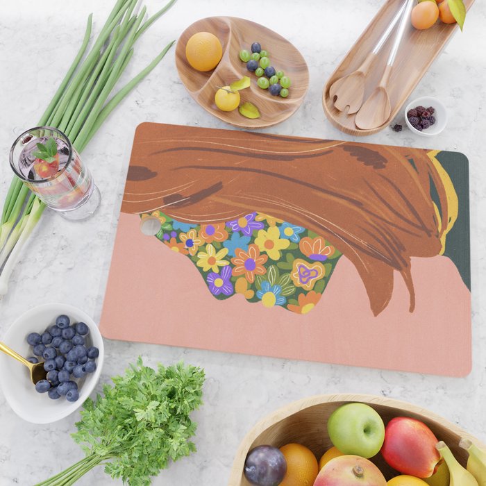 Made of flowers Cutting Board Gallery Image 2