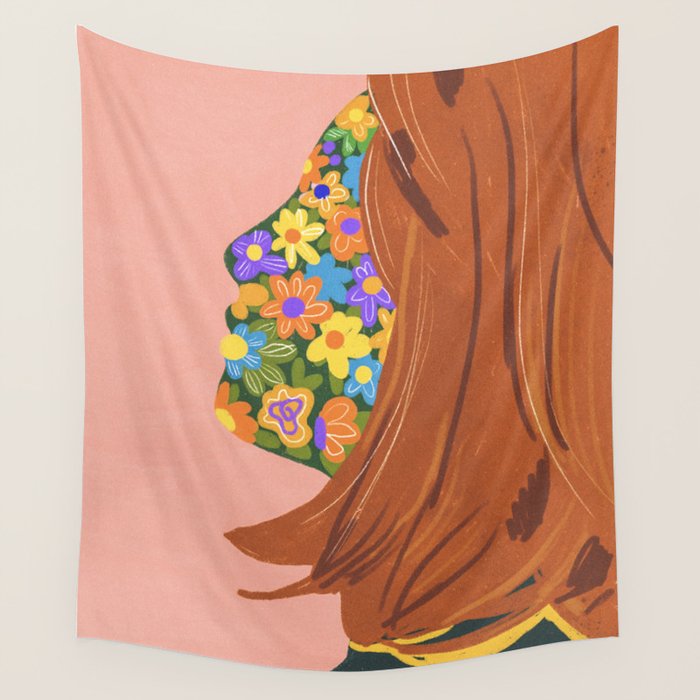 Made of flowers Wall Tapestry Gallery Image 4