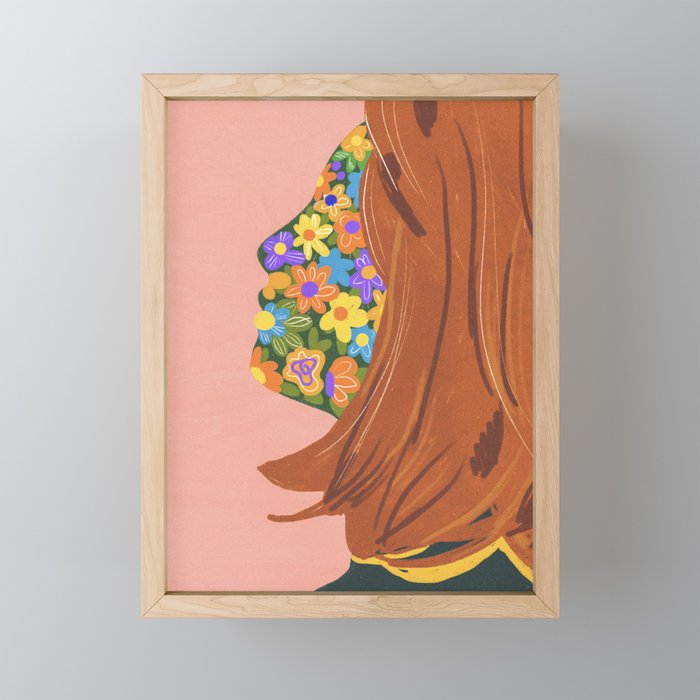 Made of flowers Mini Art Print Gallery Image 1