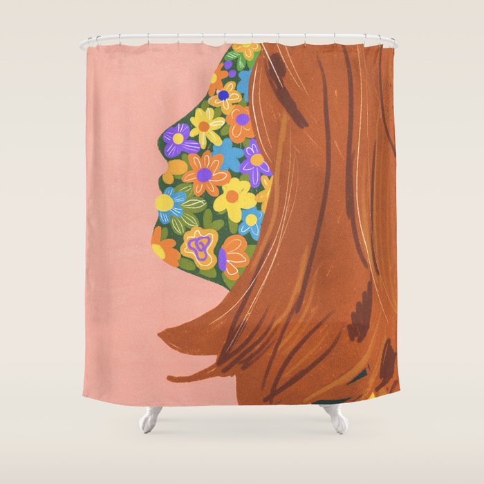 Made of flowers Shower Curtain Gallery Image 1