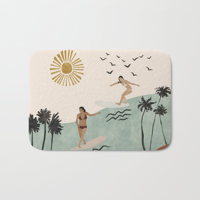 Sun sea and surf Bath Mat Gallery Image 1