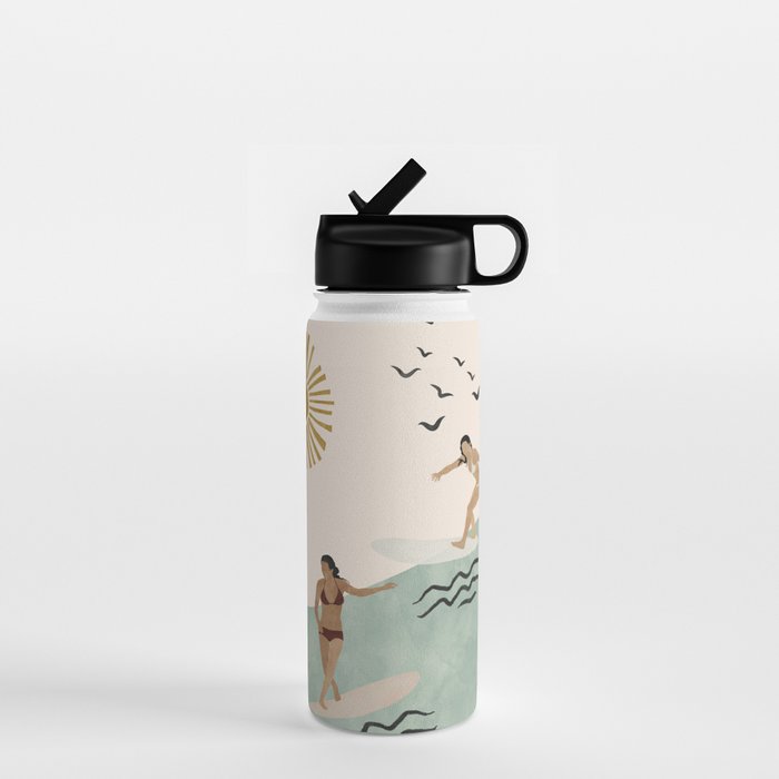 Sun sea and surf Water Bottle Gallery Image 1