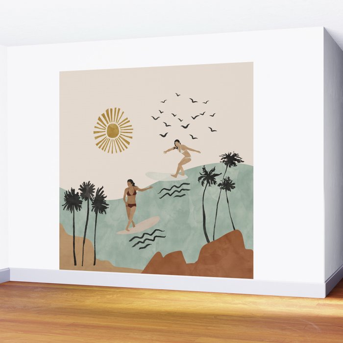 Sun sea and surf Wall Mural Gallery Image 2