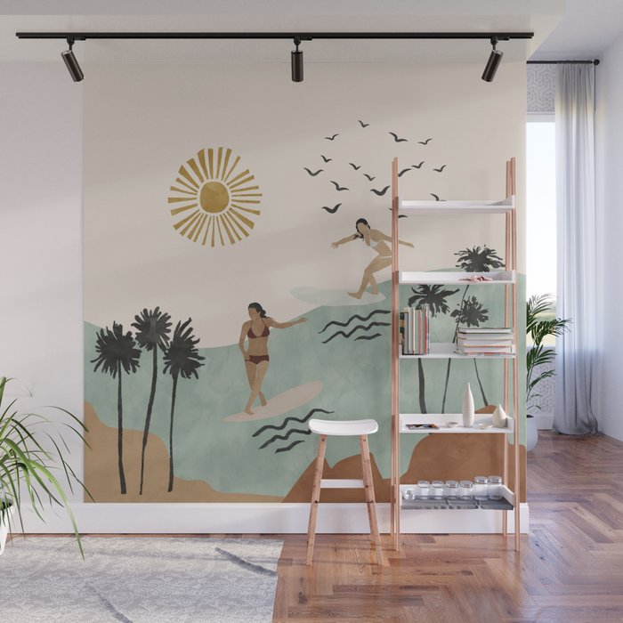 Sun sea and surf Wall Mural Gallery Image 1