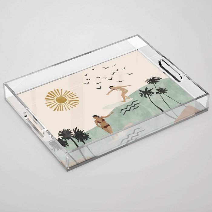 Sun sea and surf Acrylic Tray Gallery Image 1