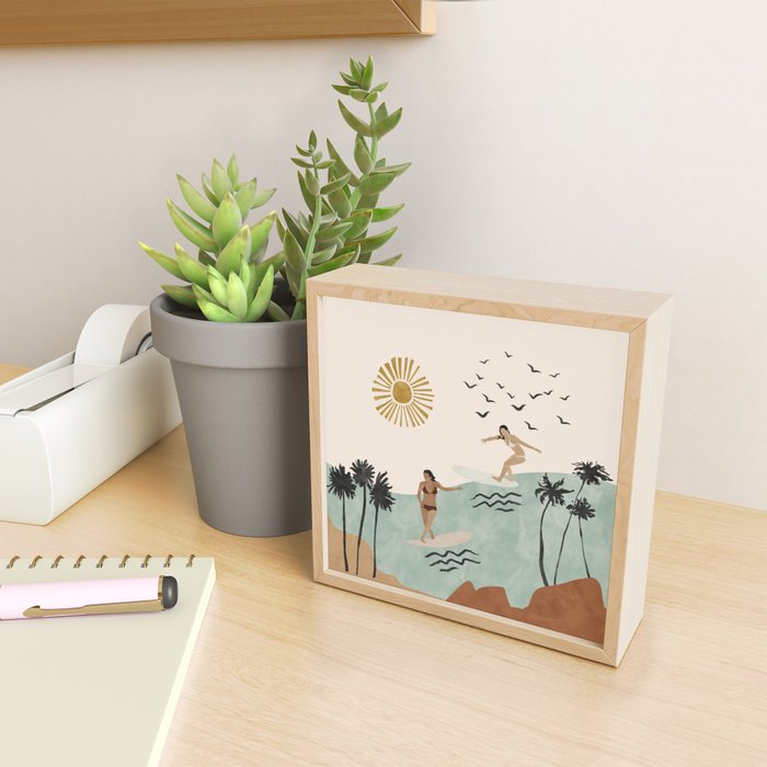 Sun sea and surf Mini Art Print Gallery Image 2