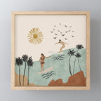 Sun sea and surf Mini Art Print Gallery Image 1