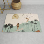 Sun sea and surf Rug Gallery Image 1