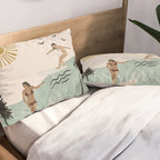 Sun sea and surf Pillow Sham Gallery Image 2