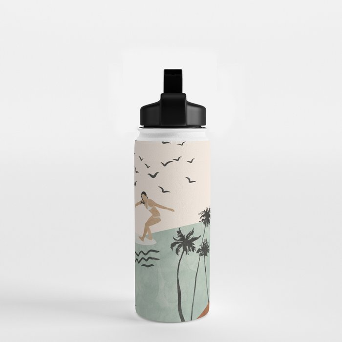 Sun sea and surf Water Bottle Gallery Image 2
