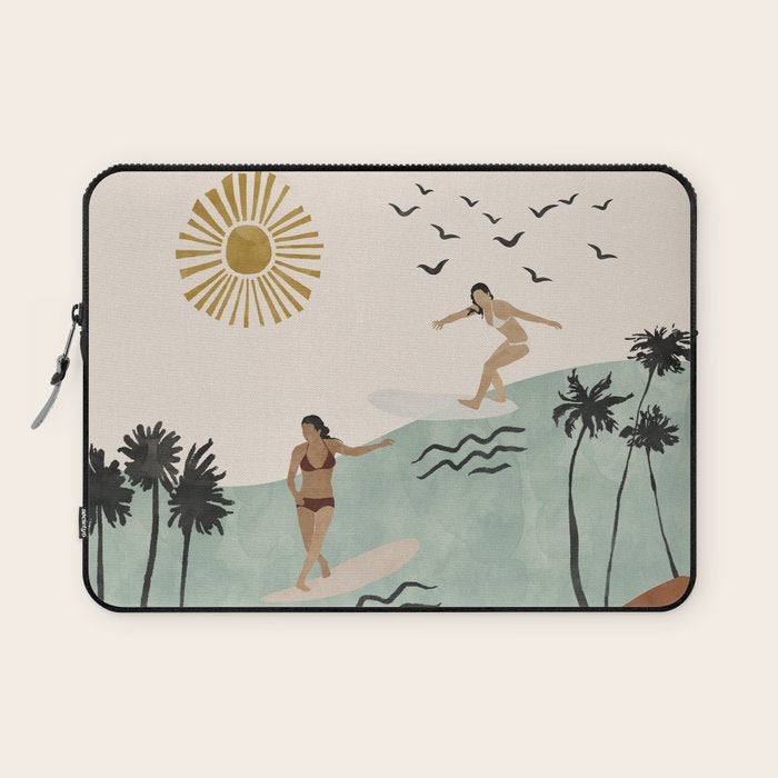 Sun sea and surf Laptop Sleeve Gallery Image 1