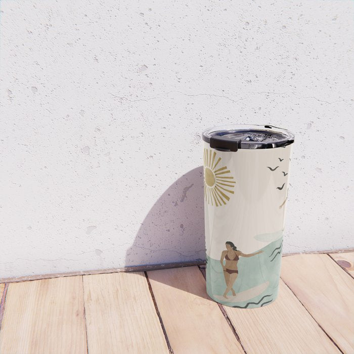 Sun sea and surf Travel Mug Gallery Image 4