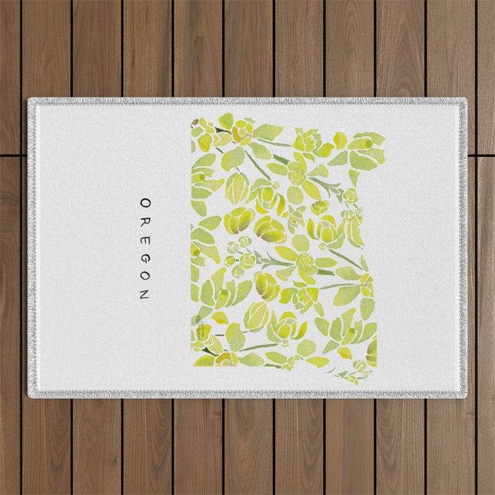 Oregon State Flower - Tall Oregon Grape Outdoor Rug Gallery Image 1