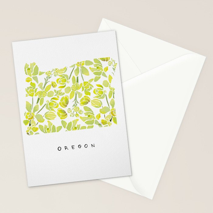 Oregon State Flower - Tall Oregon Grape Stationery Card Gallery Image 2