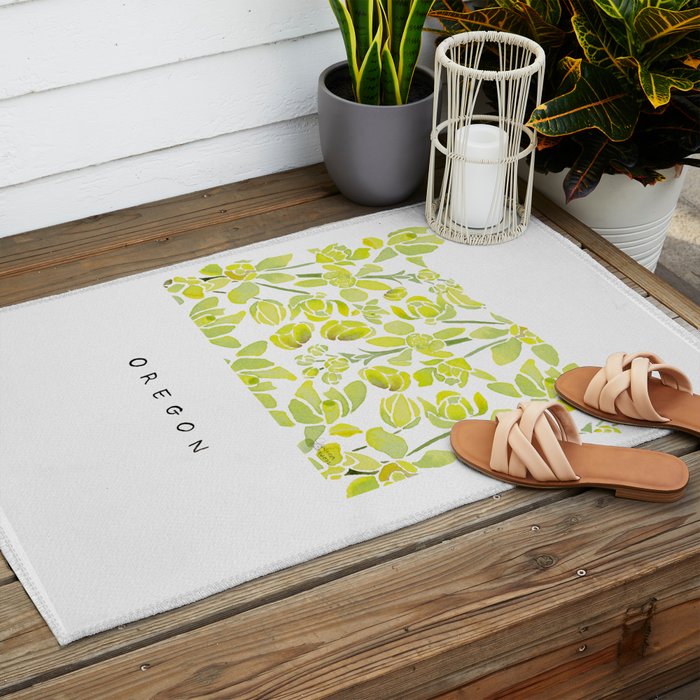 Oregon State Flower - Tall Oregon Grape Outdoor Rug Gallery Image 2