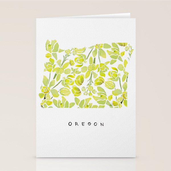 Oregon State Flower - Tall Oregon Grape Stationery Card Gallery Image 1