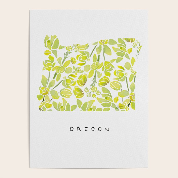 Oregon State Flower - Tall Oregon Grape Poster Gallery Image 1