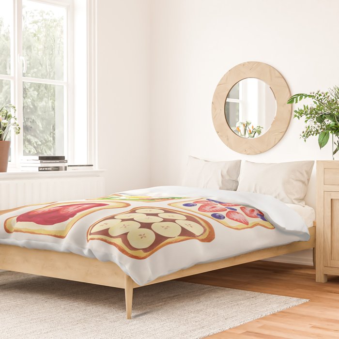 The Toast Club: Brunch Art Duvet Cover Gallery Image 2