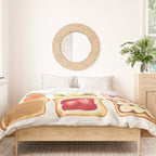 The Toast Club: Brunch Art Duvet Cover Gallery Image 3