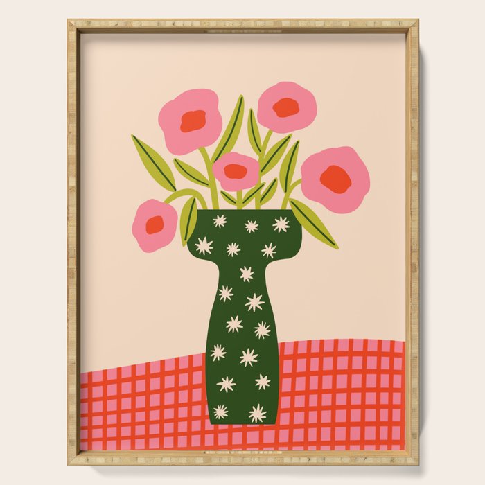 Festive Vase  Serving Tray Gallery Image 1