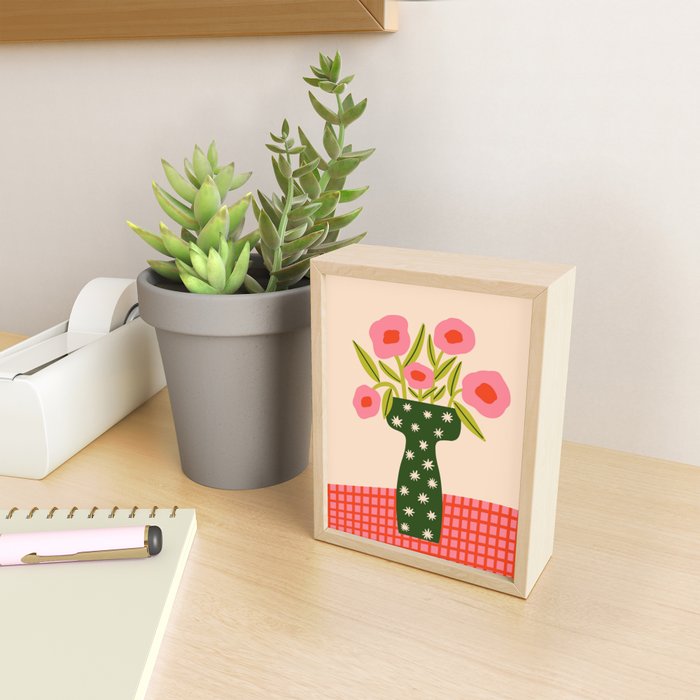Festive Vase  Mini Art Print Gallery Image 2