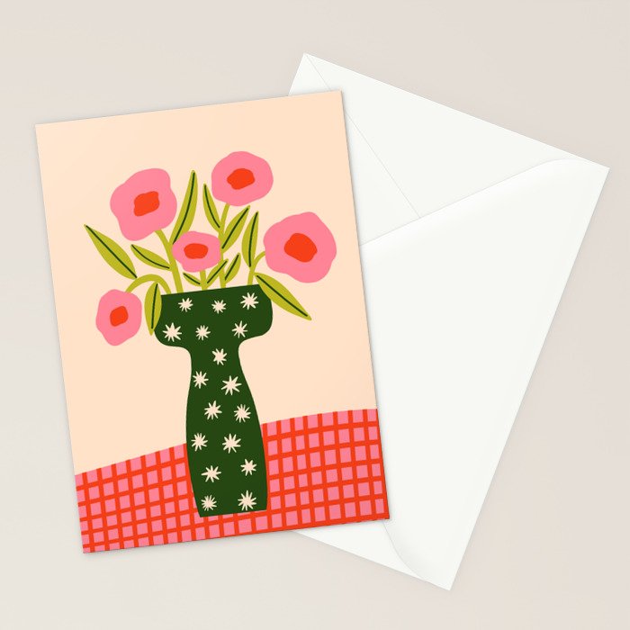 Festive Vase  Stationery Card Gallery Image 2