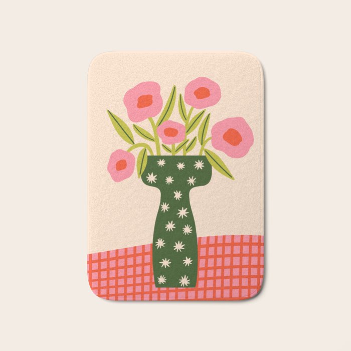 Festive Vase  Bath Mat Gallery Image 1