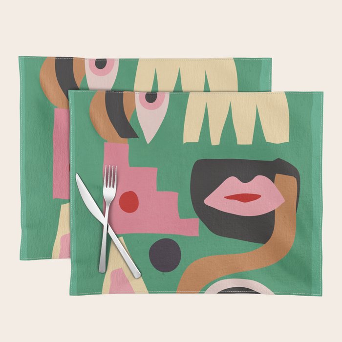 Abstract Shapes Modern Art 7 Placemat Gallery Image 1