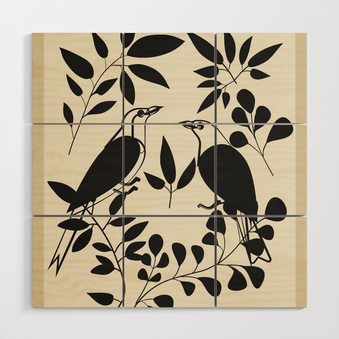 Song in the branches 2 Wood Wall Art Gallery Image 1