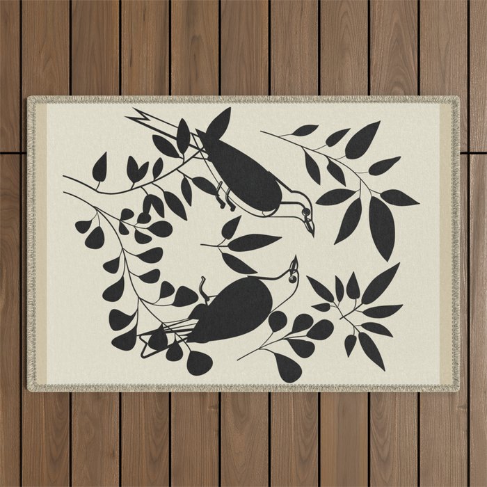 Song in the branches 2 Outdoor Rug Gallery Image 1