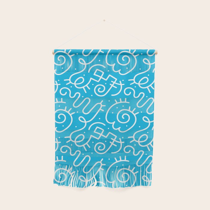 Fun abstract line doodle art pattern Wall Hanging Gallery Image 1