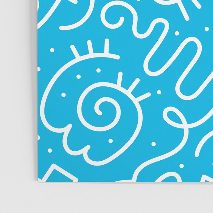 Fun abstract line doodle art pattern Poster Gallery Image 3