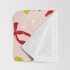 Festive Bows And Ribbons Pattern Throw Blanket Gallery Image 3