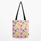 Festive Bows And Ribbons Pattern Tote Bag Gallery Image 2