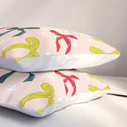 Festive Bows And Ribbons Pattern Pillow Sham Gallery Image 3