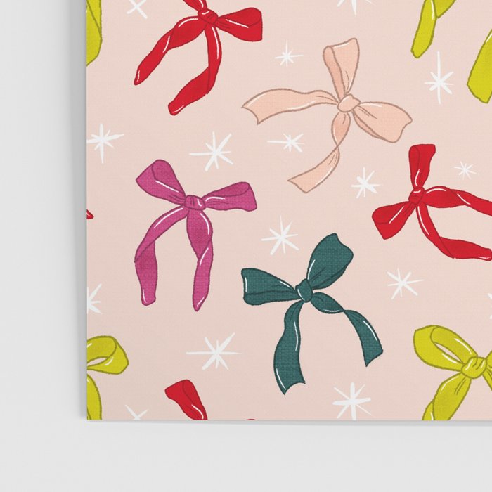 Festive Bows And Ribbons Pattern Poster Gallery Image 3