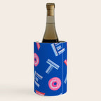 Cast Your Vote | Hand-Lettered Pattern in Blue Wine Chiller Gallery Image 1