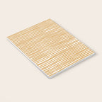 Mustard Yellow Striped Abstract Pattern Notebook Gallery Image 3