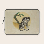 Tiger with magpie type-D : Minhwa-Korean traditional/folk art Laptop Sleeve Gallery Image 1