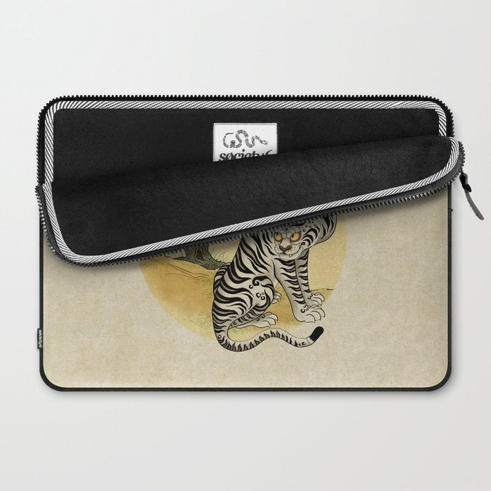 Tiger with magpie type-D : Minhwa-Korean traditional/folk art Laptop Sleeve Gallery Image 2