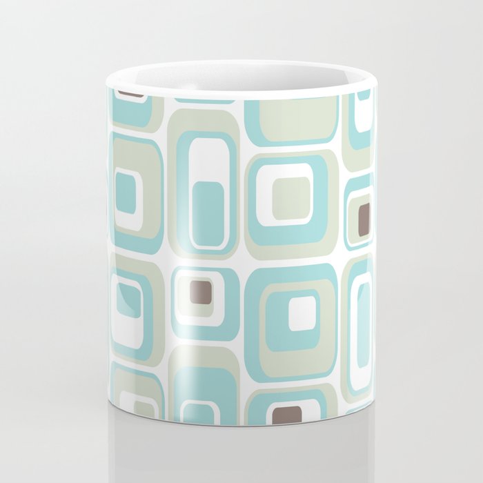 Retro Rectangles Mid Century Modern Geometric Vintage Style Coffee Mug Gallery Image 4