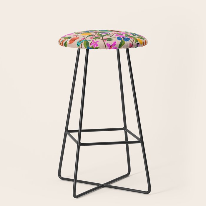 Summer vibes in tropical jungle Stool Gallery Image 1