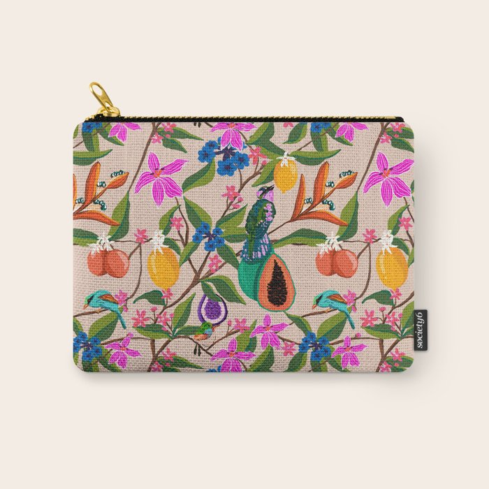 Summer vibes in tropical jungle Carry All Pouch Gallery Image 1