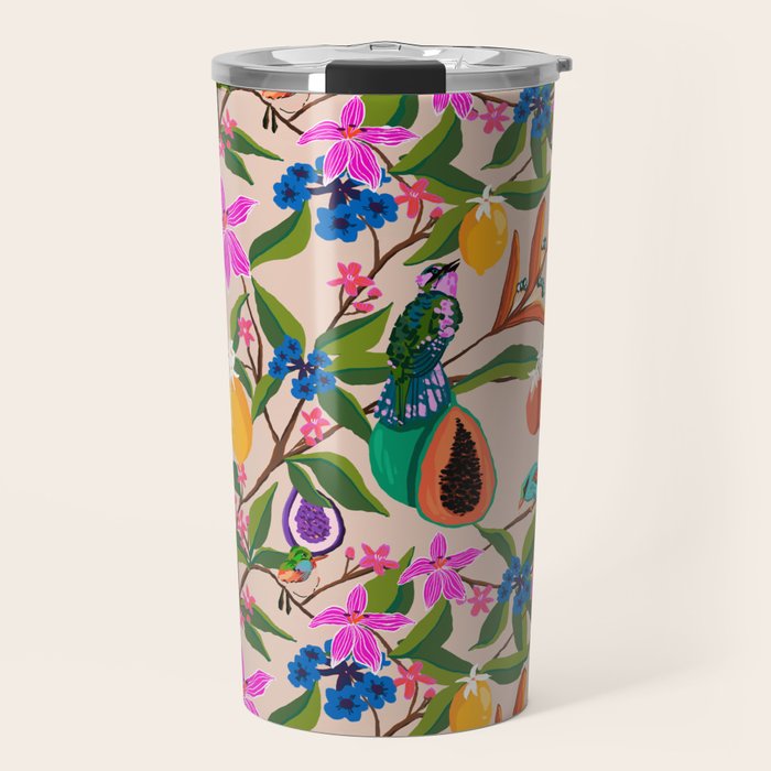 Summer vibes in tropical jungle Travel Mug Gallery Image 1