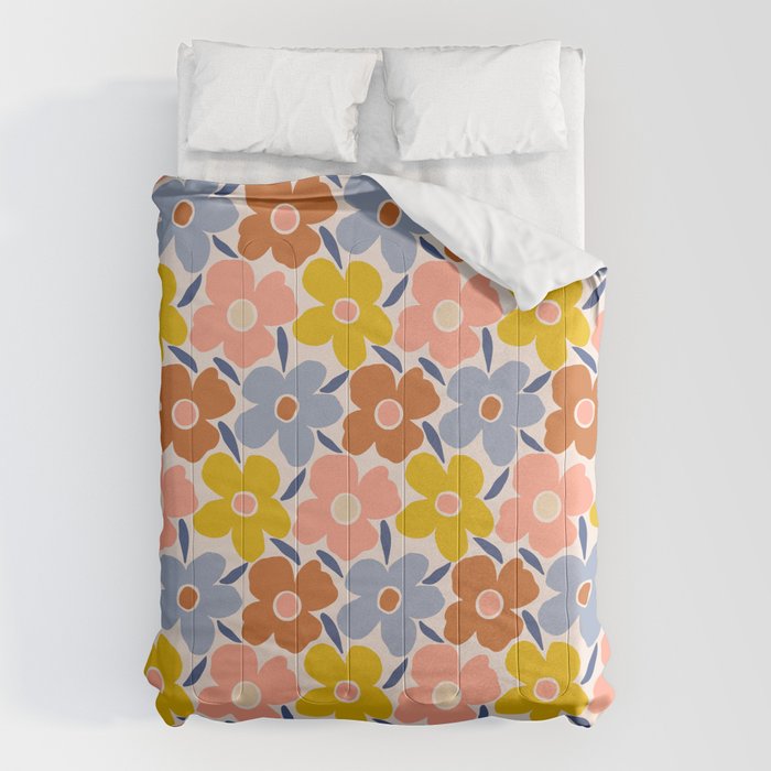 Retro Vintage Floral - 2  Comforter Gallery Image 6