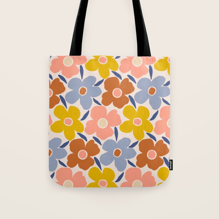 Retro Vintage Floral - 2  Tote Bag Gallery Image 1