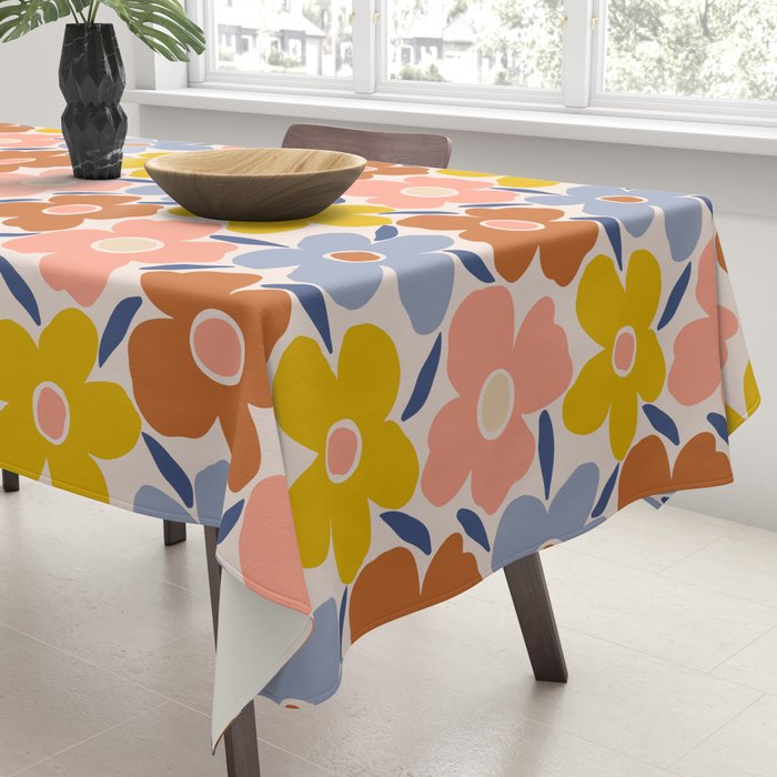 Retro Vintage Floral - 2  Tablecloth Gallery Image 3