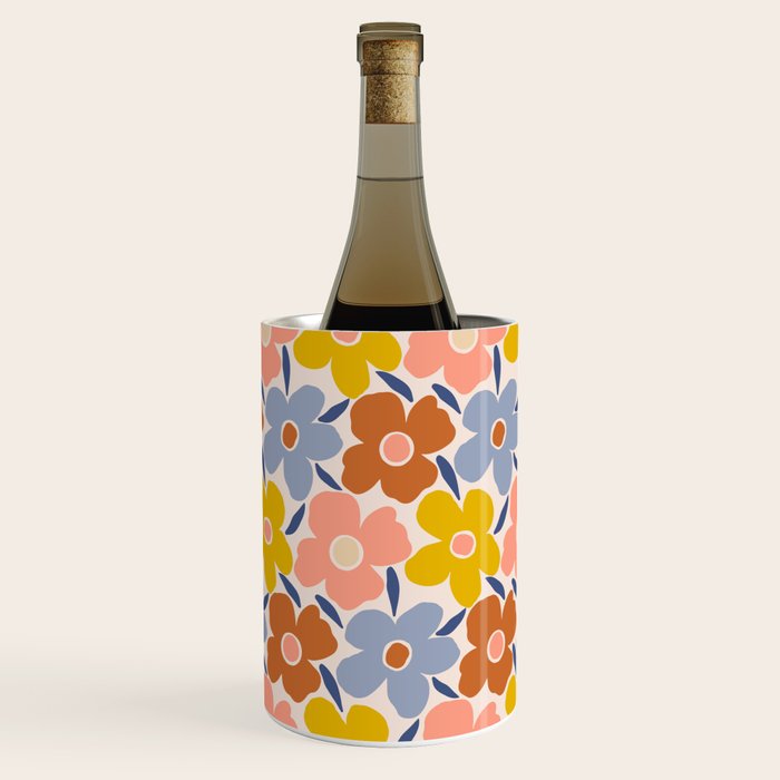 Retro Vintage Floral - 2  Wine Chiller Gallery Image 2